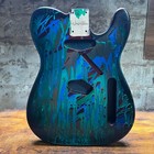 Warmtone Custom Guitars Relic Tele Style Guitar Body    dark Pour    B Stock
