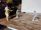 Marx 1950s Wyatt Earp At O K Corral Figures Playset Western Cowboys