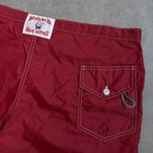 Birdwell Beach Britches Board Shorts 6    Swim Trunks Usa Made Nylon Red Men   s 36