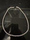 925 Sterling Silver 18    5mm Italian Rope Chain Necklace - Unisex 35g 19in 18in