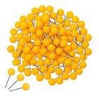 Tupalizy 100pcs 1 4 Inch Small Round Head Map Tacks Pins For Home Office Orange