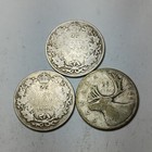 Lot Of 3x Canada 25 Cents - 1919  1928  1941 - Canadian Silver Quarters