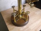Bausch Lomb Griffith Club Solid Brass Microscope C1890 W  Wood Mount