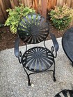 Francois Carre Black Garden Chairs - Set Of 4 