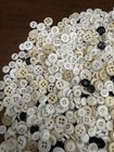 Antique Vintage Lot Of 1400 Porcelain China Utilitarian Buttons  f11 