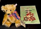 Steiff Teddy s Bear Teddy Roosevelt s 140th Birthday Signed Tweed 6159 And Book