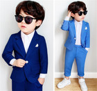 Kids Boys Wedding Party Gentleman Clothes Blouse Coat Pants Kids Formal Outfits