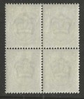Gb Sg249 Kevii 1902 7d Grey-black  Unmounted Mint  Block Of 4
