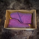 Ugg Purple Suede Ankle Bootie Lace Up Women s Us Size 7 Casual Outdoor
