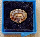 Vtg Employee Service Award Pin  Roadway Express Inc  10k Solid Gold  Truck Image