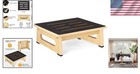 Elegant Wooden Step Stool With Non-slip Surface - 5 5  Height  450 Lbs Capacity