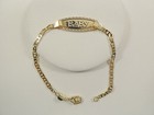 6 Inch 18k Gold Filled Mariner Style Boy Or Girl Baby Bracelet