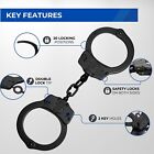 Police Magnum Heavy Duty Black Handcuffs- Night Security Tactical Gear