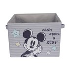 Lambs   Ivy Disney Mickey Mouse Gray Foldable Storage Basket container bin