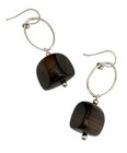 Silpada Sterling Silver Ebony Wood Earrings  w1364 retired new 