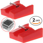 2pcs Turntable Needle Stylus For Numark Ttusb Tt1600 Tt1610 Tt1625 Groovetool Us