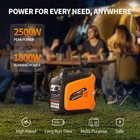 Quiet Inverter Generator 2500w Portable Gas Powered Long Runtime With Co Sensor