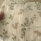 Konssy Organic Cotton Crib Fitted Sheet Set 2-pack Gray white Floral Rabbit Baby
