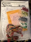 Vintage Bucilla Felt Christmas Stocking Kit Santa   Snowman