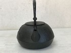 Y2253 Tetsubin Nanbu Nambu Horse Japanese Iron Tea Kettle Teapot Antique