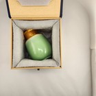 Ceramic Keepsake Cremation Urn Green 4  Copper Lid Accent Comes With Lined Box