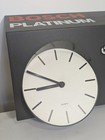 Vintage Bosch Platinum Spark Plug Advertising Wall Clock 80s Automotive Ad