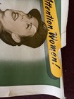 Original 37 X 25 Wwii Join The Waac Women s Army Auxiliary Corps Poster Women