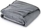 Lightweight Fleece Blanket - Soft Cozy Microfiber For Sofa  Bed  Camping  Travel