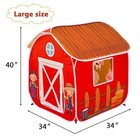 Kids Play Tent  Pop Up Barn For Kids  Indoor Outdoor Folding Portable Playhou   