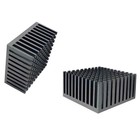 4pcs Black Aluminum Heat Sink With Thermal Conductive Adhesive Tape  40  40  20m