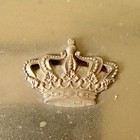 Wwi Era German Brass Hinged Box W  Crown   Jewelry   Trinkets   Bavaria