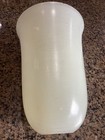 Antique Vintage Art Deco Glass Torch Torchiere Lamp Shade Ribbed Design Signed