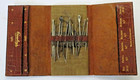 Victorian Crowley   s England Leather Tri   fold Needle Case W  Original Needles