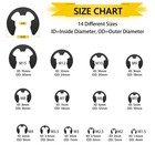 5x Alloy Steel External Retaining Rings E-clip Circlip M6