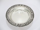 6 25  Sterling Silver S  Kirk   Son Antique Floral Repousse Footed Serving Plate