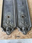 2-y t Antique Decorative Cast Brass bronze Victorian Door Plate 18   