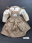 American Girl Addy Birthday Outfit Pinafore dress blouse snood Ag Tags Retired