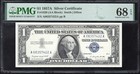 1957-a  1 Silver Certificate Pmg 68 Epq  superb Gem  Fr 1620 57422