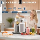 68oz Slushie Machine 2in1 Soft Serve Ice Cream Milkshak Frozen Drink Auto-clean