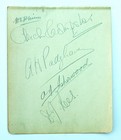 Vintage 1946 Signatures From Open Winner Alf Padgham  Dai Rees  Archie Compston 