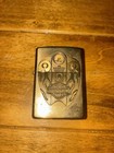 Vintage Made In Usa Brass Harley Davidson Zippo W  Case authentic Paper Work