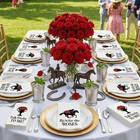 Yeaqee 100 Pcs Derby Day Party Napkins Vintage Horse Racing Paper Guest Towels