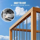 101 Pack 26  Deck Balusters Metal Spindles Aluminum Alloy Railing W  Connectors