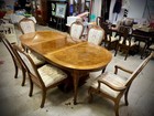 Dining Room Set   6 Chairs   2 Leafs   Wood   Very Clean   Good Shape  