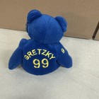 1999 Salvino s Bammers Wayne Gretzky  99 Blue Beanie Plush Bear