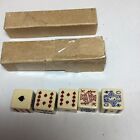 Vintage Set Of Poker Americano  Dice In Original Box Bakelite 1930 50