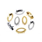 Navette Copper Studs Gold Silver Claw Settings Horse Eyes Sew On Rhinestones 