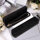  24pcs Velvet Bracelet Boxes  Long Jewelry Case  Black