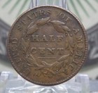 1828 Classic Head Copper Half Cent    13 Stars    1 2c  ec6 Ecc c  Inc 