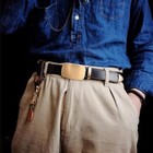 Solid Brass Belt Buckle Men s   Women s Pin Belt Buckles For 1 5 Inches Belt Usa